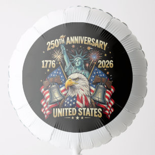 250 Years American Anniversary 1776-2026 USA Flag Balloon