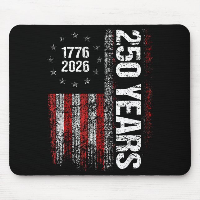 250 Years American Anniversary 250th Independence Mouse Pad (Front)