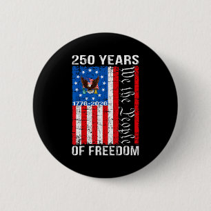250 years american anniversary 250th usa flag 4th button