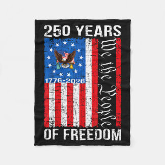 250 Years american anniversary 250th usa us flag 4 Fleece Blanket
