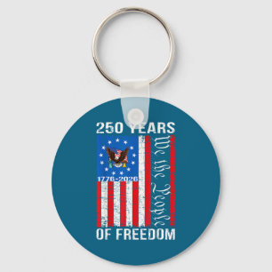 250 Years american anniversary 250th usa us flag 4 Keychain