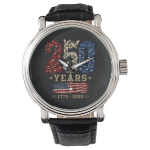 250 Years American Eagle Flag Patriotic Watch