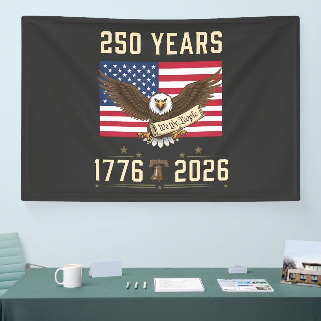250 Years American Heritage 1776 2026 Banner (Tradeshow)