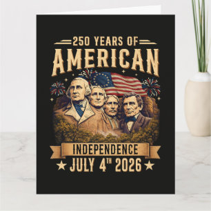 250 Years American Independence Card