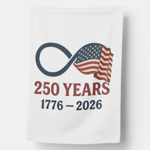 250 Years Anniversary 1776-2026 USA Patriotic  House Flag