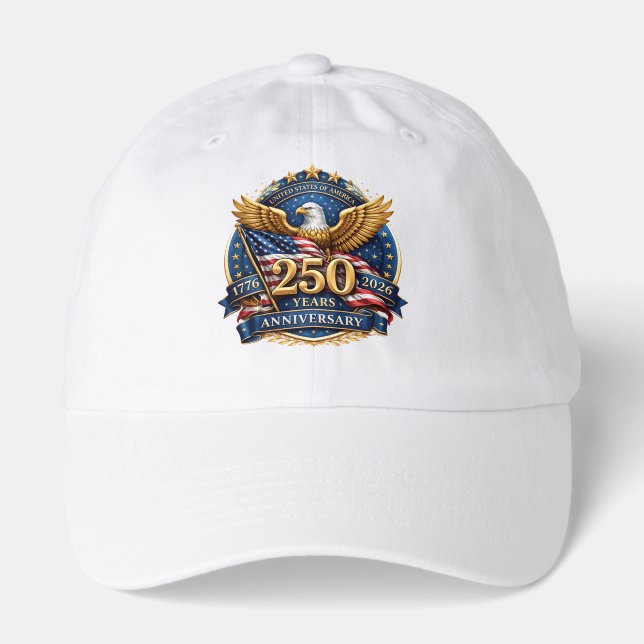 250 Years Anniversary American Independence  Hat (Front)