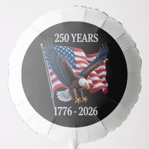 250 Years Anniversary Usa American Flag 1776-2026 Balloon