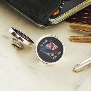 250 Years Anniversary Usa American Flag 1776-2026 Lapel Pin