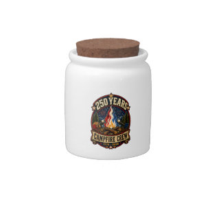 250 Years Campfire Crew 1776 2026 250th 4th July C Candy Jar