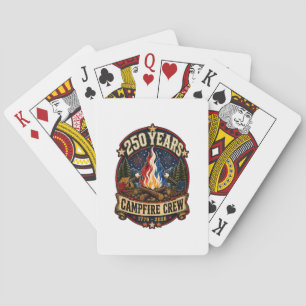 250 Years Campfire Crew 1776 2026 250th 4th July C Poker Cards