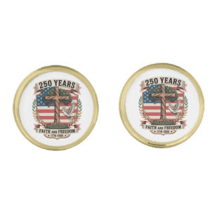 250 Years Faith and Freedom Cufflinks