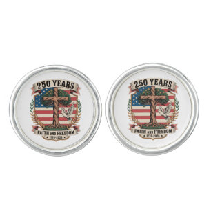 250 Years Faith and Freedom Cufflinks