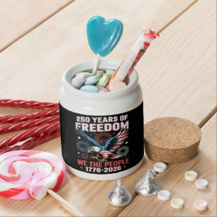 250 Years Freedom Eagle 250th Anniversary USA Candy Jar
