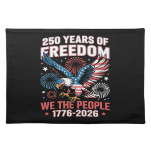 250 Years Freedom Eagle 250th Anniversary USA Cloth Placemat