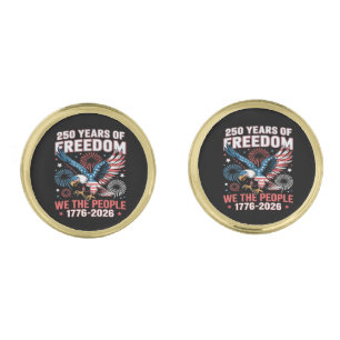 250 Years Freedom Eagle 250th Anniversary USA Cufflinks