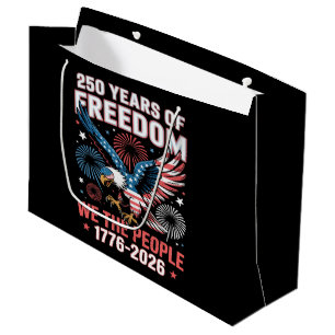250 Years Freedom Eagle 250th Anniversary USA Large Gift Bag