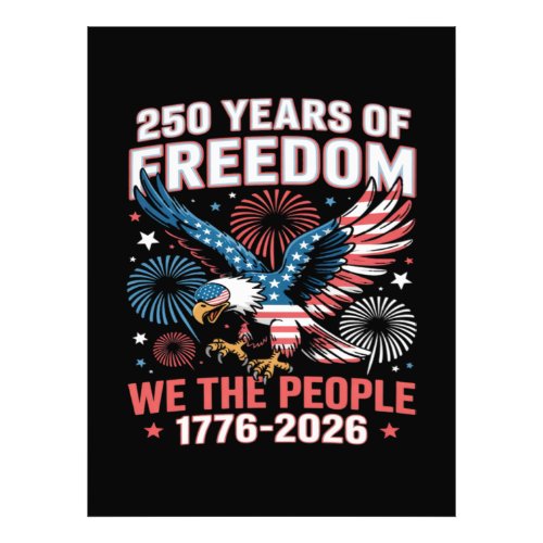 250 Years Freedom Eagle 250th Anniversary USA Photo Print