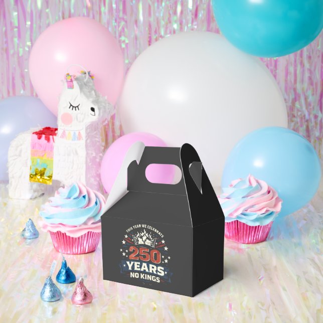 250 Years No Kings Patriotic Favor Boxes (Party)