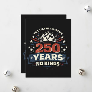250 Years No Kings Patriotic Holiday Card