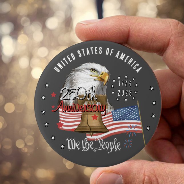 250 Years of America We The People Eagle & Liberty Button (250 Years of America We The People Eagle & Liberty Button)