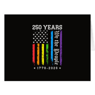 250 Years of American 250th Anniversary US LGBT Pr Cards