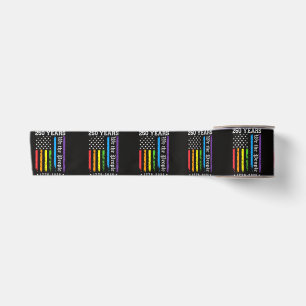 250 Years of American 250th Anniversary US LGBT Pr Satin Ribbon