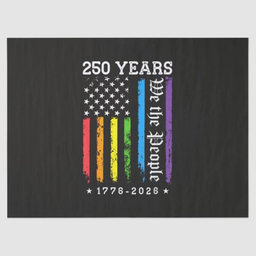 250 Years of American 250th Anniversary US LGBT Pr Tissue Paper