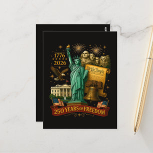 250 Years of American Freedom Postcard