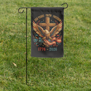 250 Years of Faith and Freedom Patriotic Eagle Garden Flag
