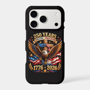 250 Years of Faith Freedom Eagle Patriotic iPhone 17 Pro Case