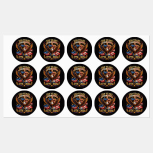 250 Years of Faith Freedom Eagle Patriotic Labels
