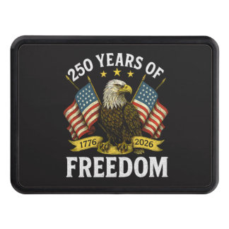 250 Years of Freedom 1776 2026 Bald Eagle Hitch Cover
