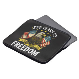 250 Years of Freedom 1776 2026 Bald Eagle Laptop Sleeve