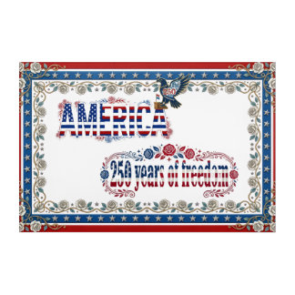 250 Years of Freedom America Patriotic Bald Eagle  Acrylic Print