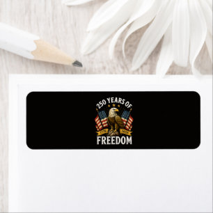250 Years of Freedom Bald Eagle Label