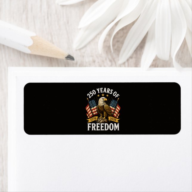 250 Years of Freedom Bald Eagle Label (Insitu)