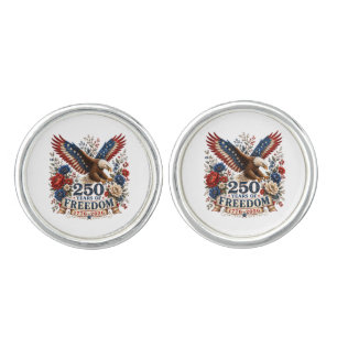 250 Years of Freedom Eagle 250th Anniversary USA Cufflinks