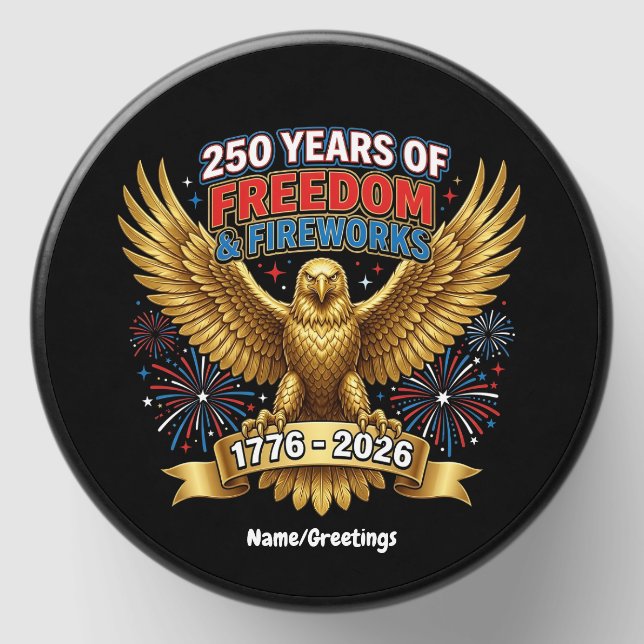 250 Years of Freedom & Fireworks  Mini Candle Favors (Front)