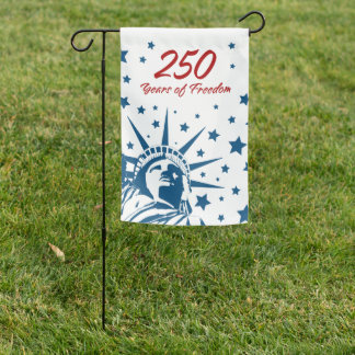250 Years of Freedom Happy Birthday USA Patriotic  Garden Flag