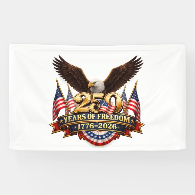 250 years of freedom independence day banner (Horizontal)