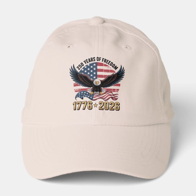 250 Years of Freedom Patriotic 1776-2026  Performance Cap (Front)
