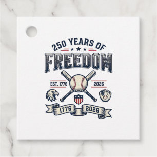 250 Years of Freedom Patriotic Baseball Design_1 Favor Tags
