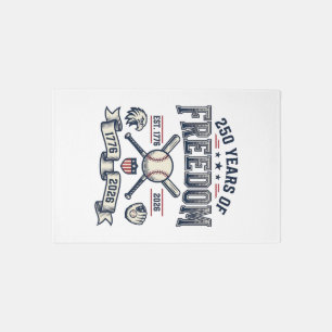 250 Years of Freedom Patriotic Baseball Design_1 Rug