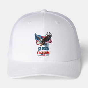 250 Years Of Freedom Patriotic Eagle American Flag