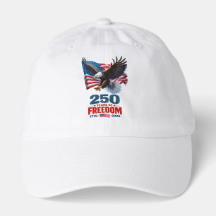 250 Years Of Freedom Patriotic Eagle American Flag Hat