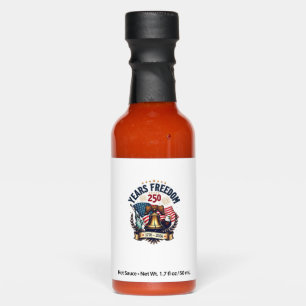 250 Years of Freedom Patriotic Vintage Liberty Bel Hot Sauces