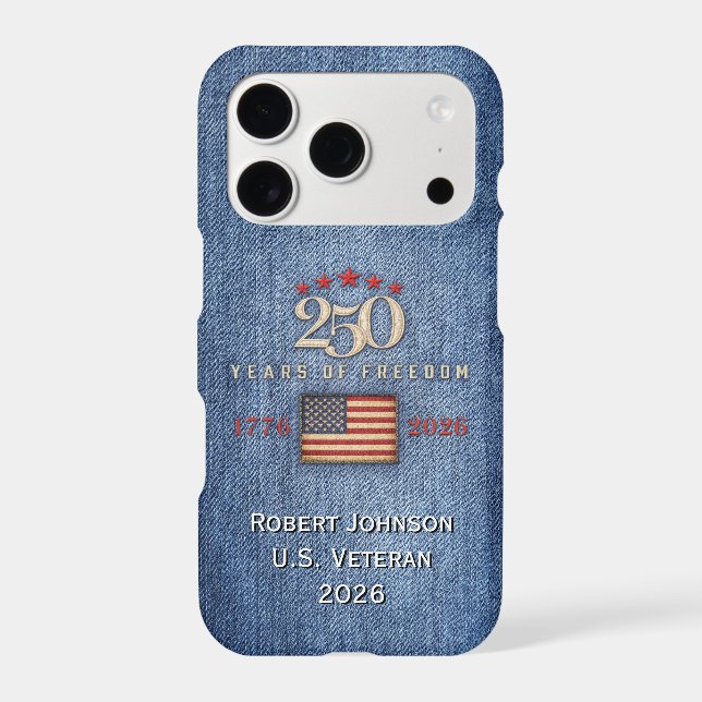 250 Years of Freedom - Personalized Phone Case (Back)