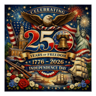 250 Years of Freedom Poster (1776–2026)
