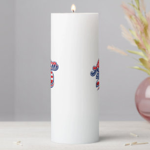 250 Years of Freedom – USA 1776–2026 Patriotic Pillar Candle