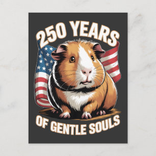 250 Years of Gentle Souls Guinea Pig Art Postcard
